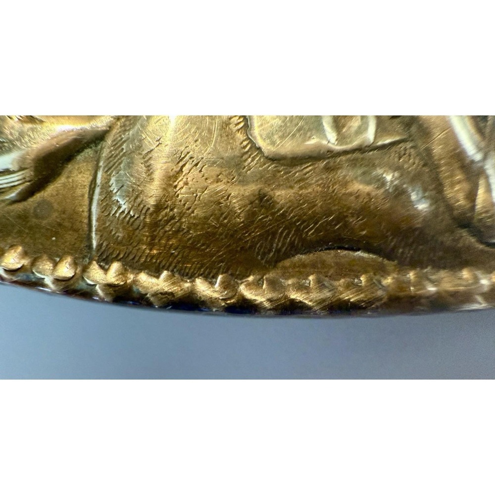 Vintage Fairchild Pony Post‎ Belt Buckle Solid Minted Brass USA Western - Picture 6 of 10